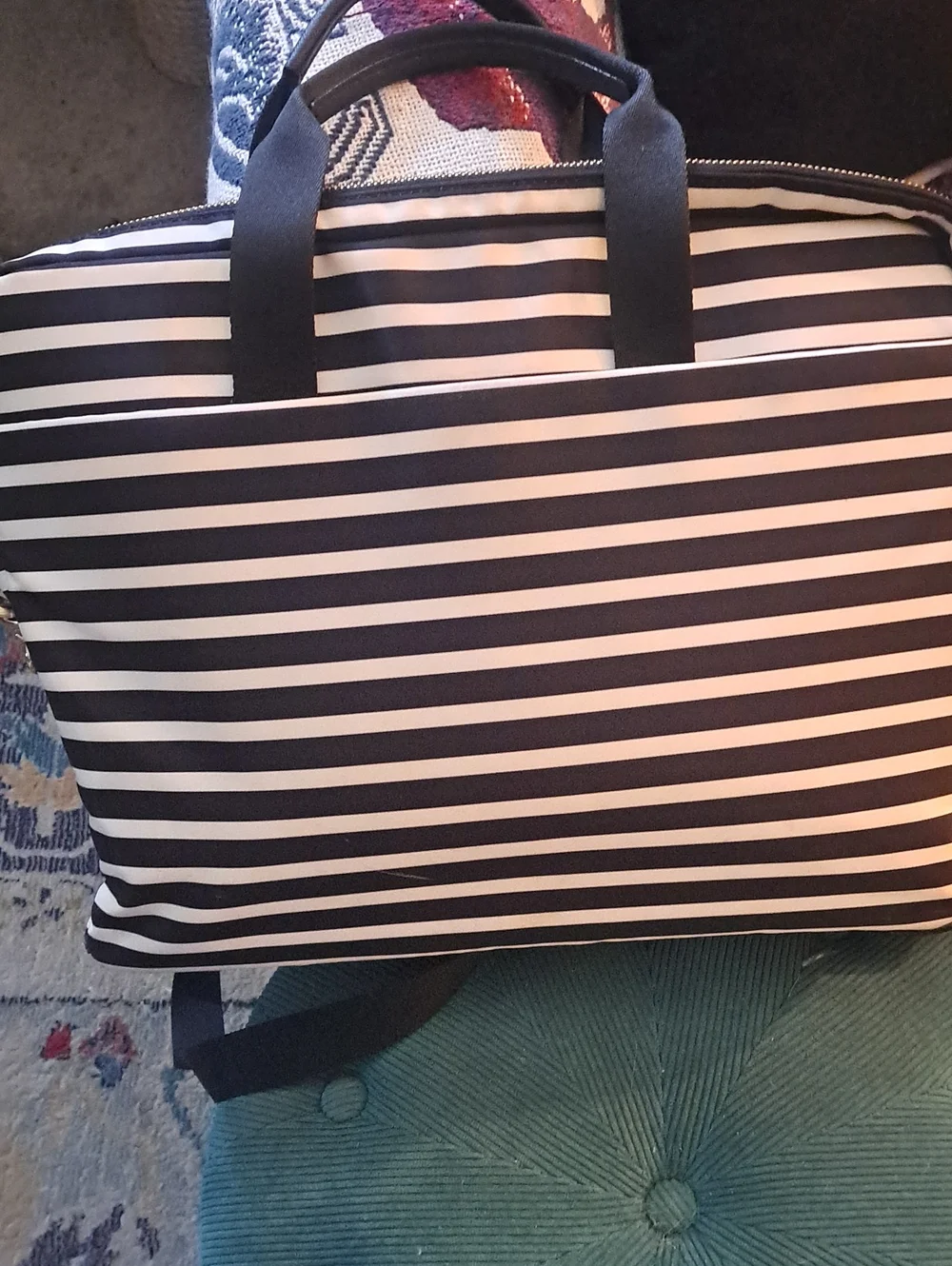 Kate Spade Daveney Striped Nylon Laptop Bag